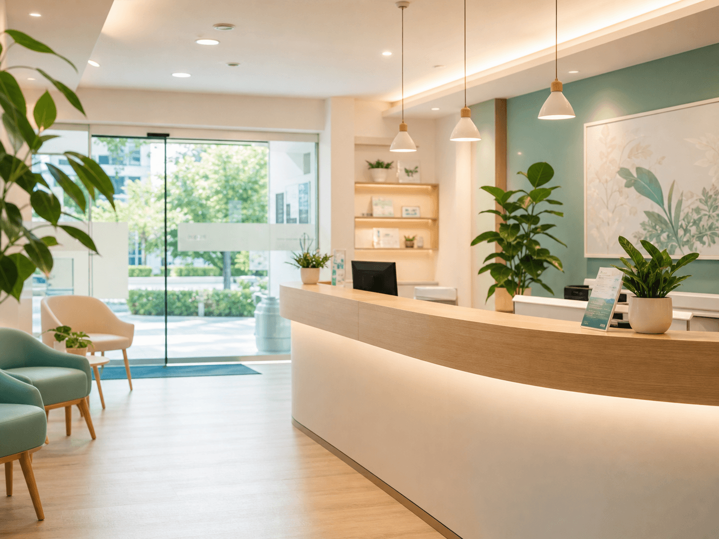 Clinic reception visual for PureCare Medical Clinic homepage